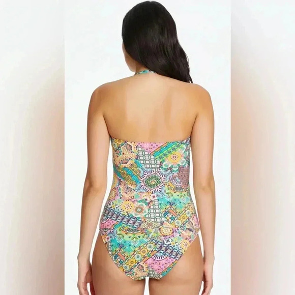 Bleu Rod Beattie Seriously Sunny Bandeau Tankini Top and Bikini Bottom Size 6 - Picture 4 of 12